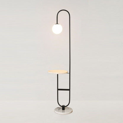 Marble Base Modern Arc Floor Lamp