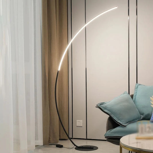 Arched LED floor lamp