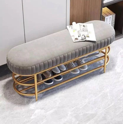 Bench Footstool with shoes Rack