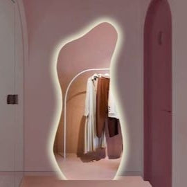 Rosy Mirror frameless  Irregular shape Led Backlit