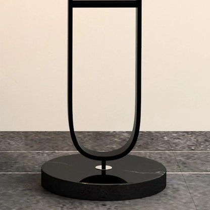 Arched LED floor lamp with tray