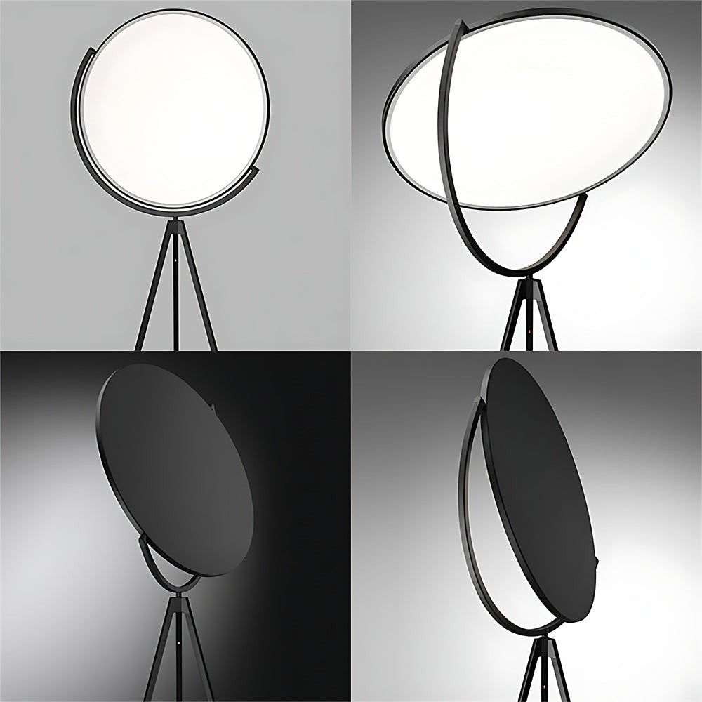 Round Adjustable LED Tripod Floor Lamp