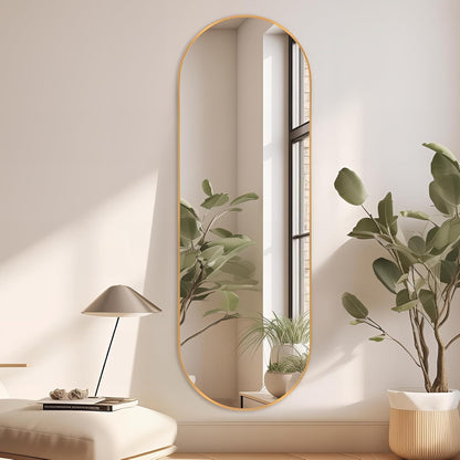 Oval Wall Mirror Gold Frame