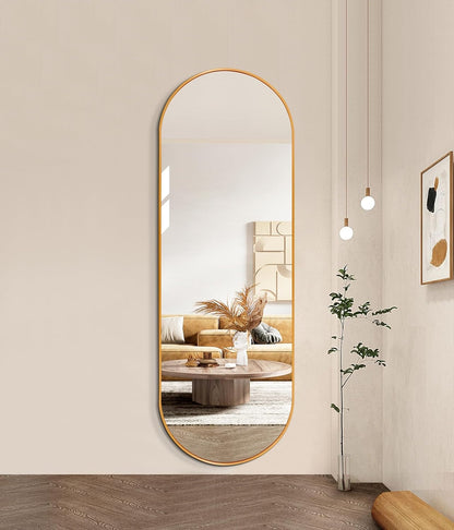 Oval Wall Mirror Gold Frame