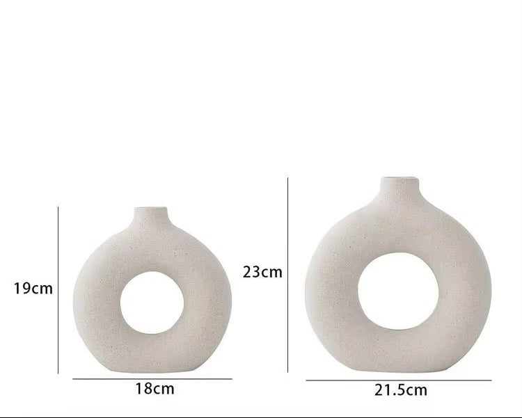 Nordic Vase Set Circular Hollow