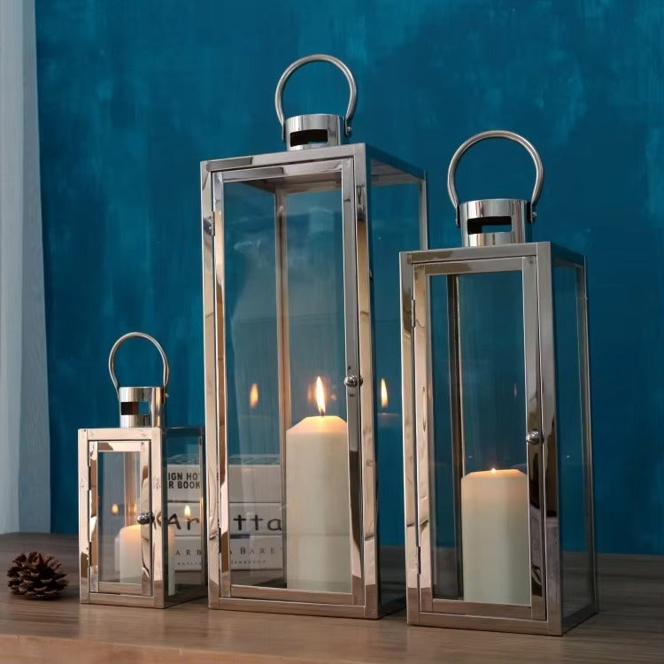 Elegance  Metal Lantern set