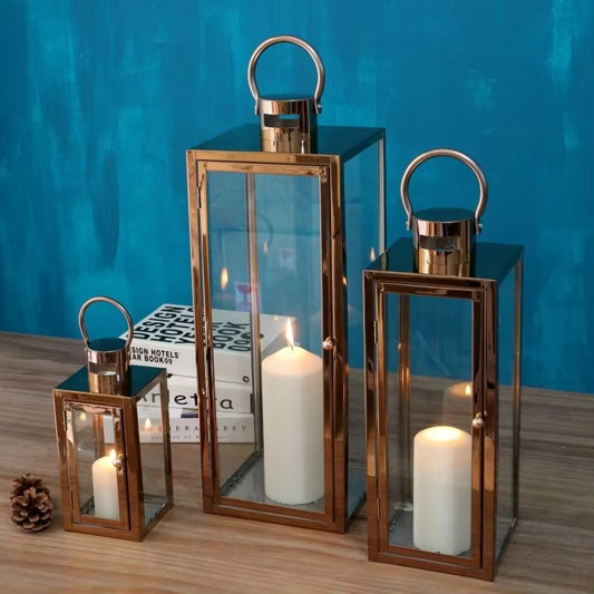 Elegance  Metal Lantern set