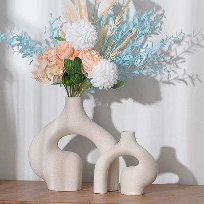 Aroma Bloom Ceramic Vase Set