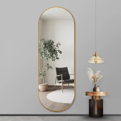 Oval Wall Mirror Gold Frame