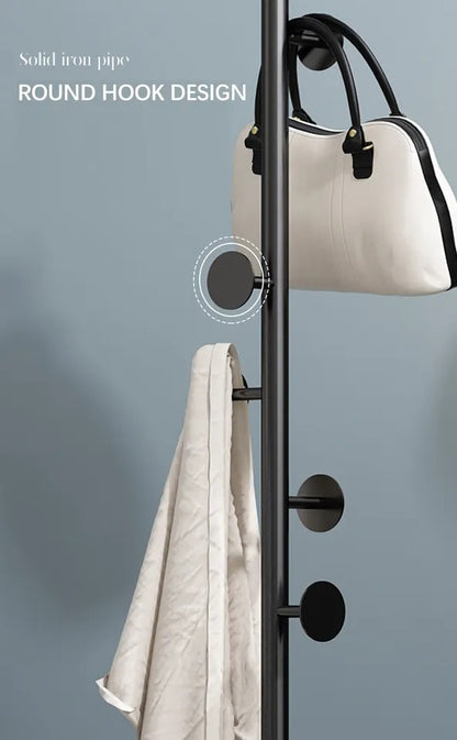 Modern Black Clothes Hanger With Marble Base