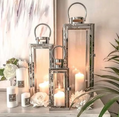 Elegance  Metal Lantern set