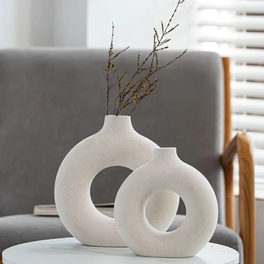 Nordic Vase Set Circular Hollow