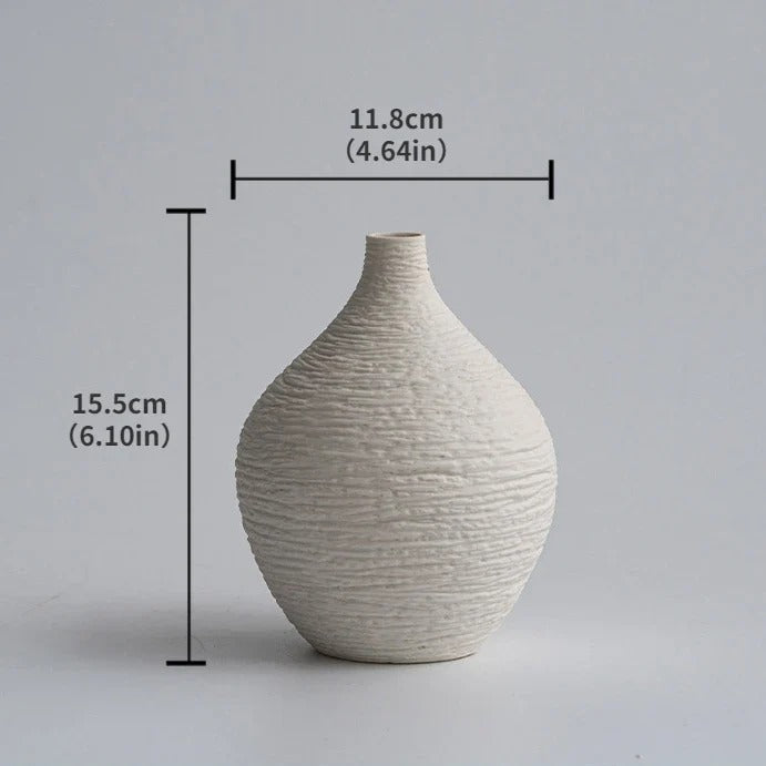 Narrow Mouthed Ceramic Vase Set