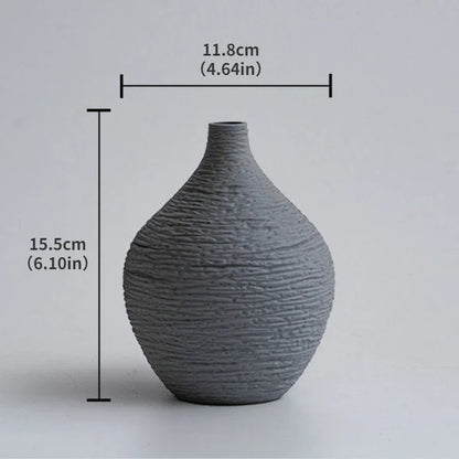 Narrow Mouthed Ceramic Vase Set