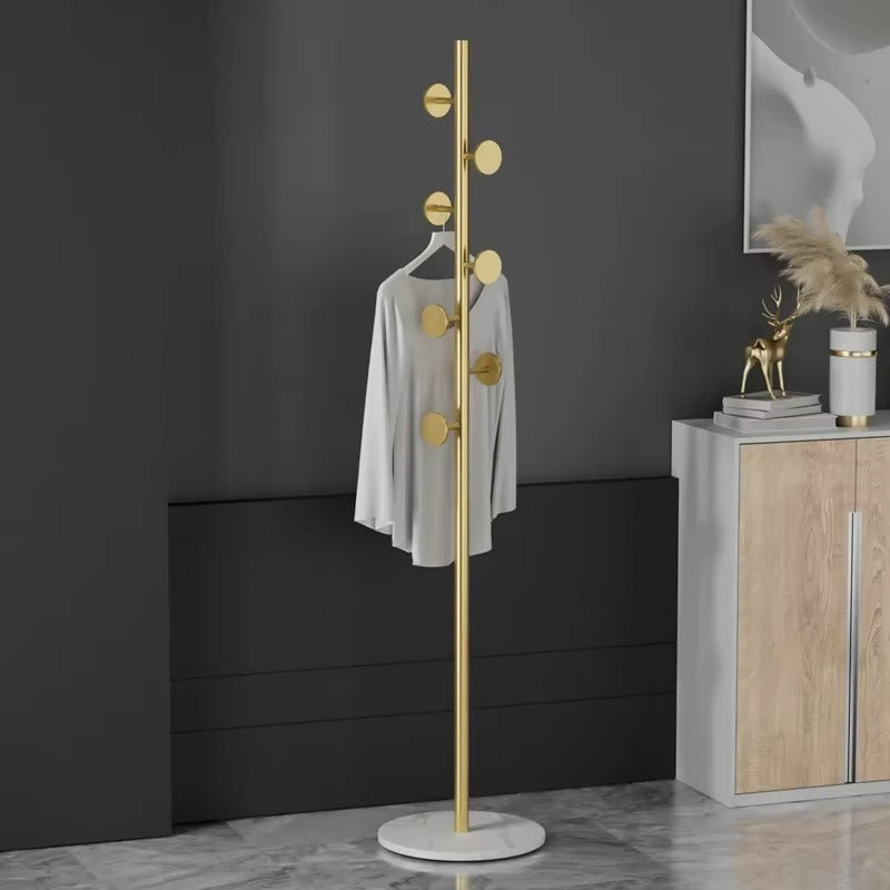 Modern Clothes Hanger With White Marble Base