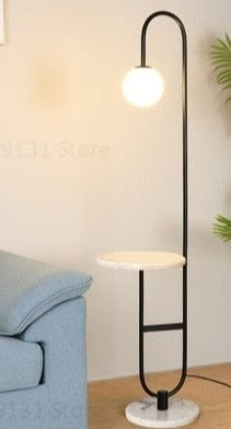 Marble Base Modern Arc Floor Lamp