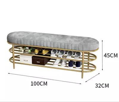 Bench Footstool with shoes Rack