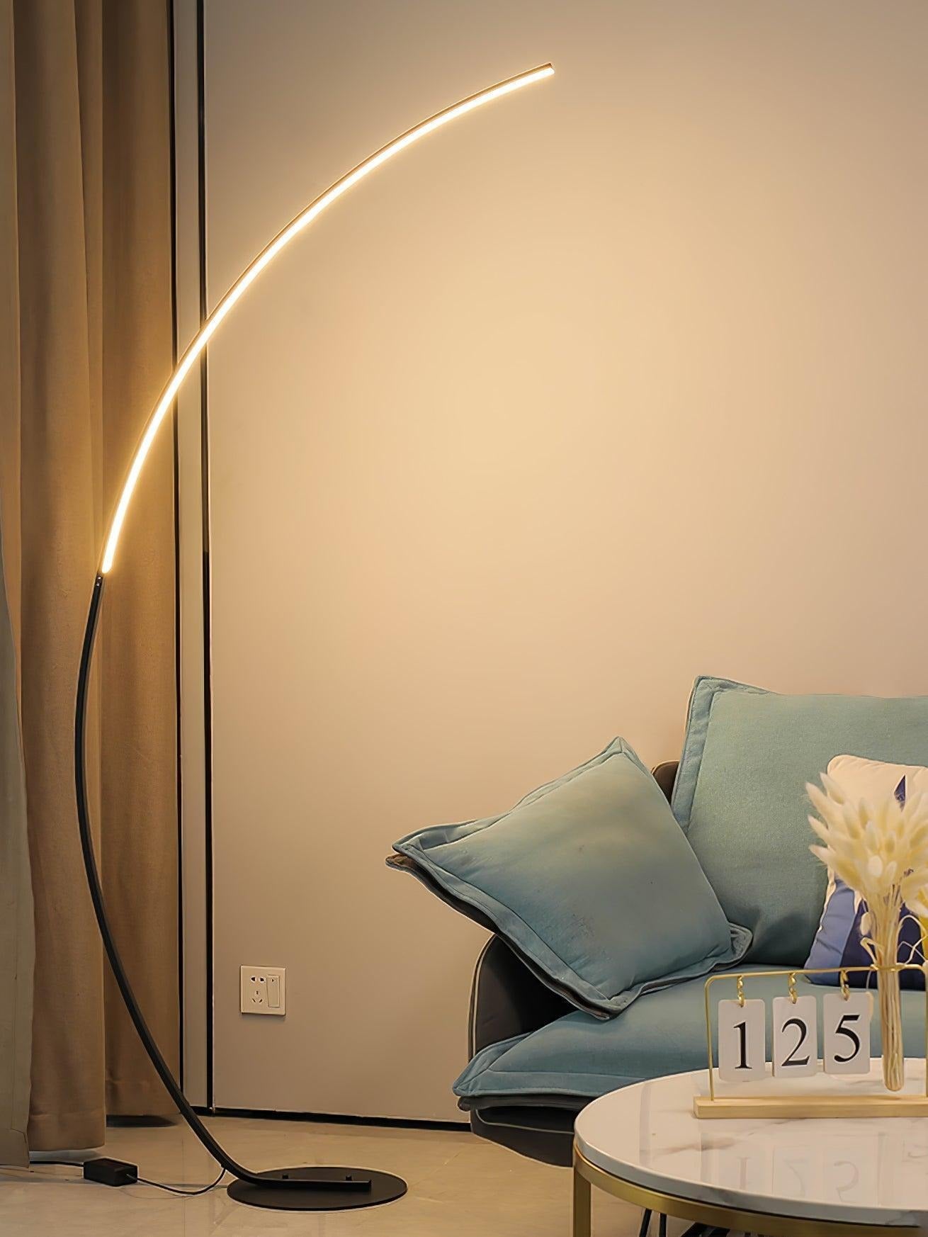 Arched LED floor lamp