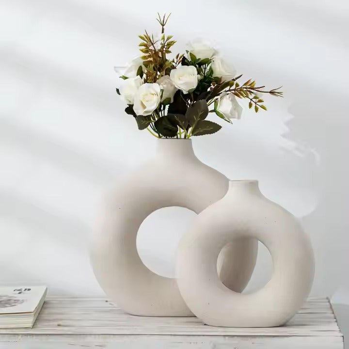 Nordic Vase Set Circular Hollow