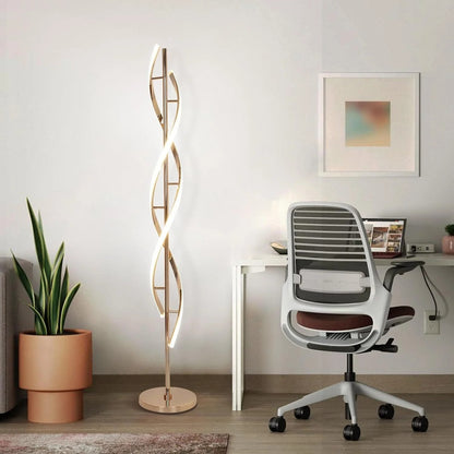 Metal Linear Shape Floor Lamp DNA Style