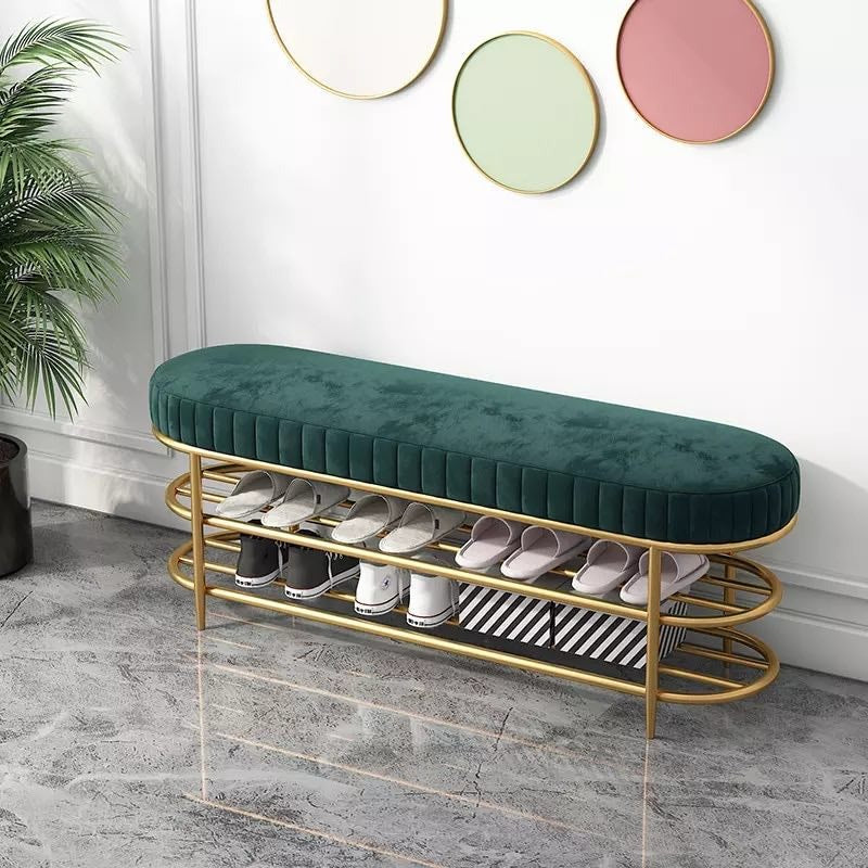 Bench Footstool with shoes Rack