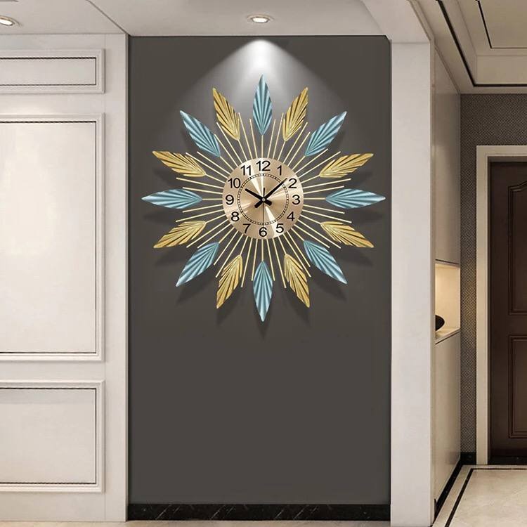 Luxury Style Metal Art Wall Clock