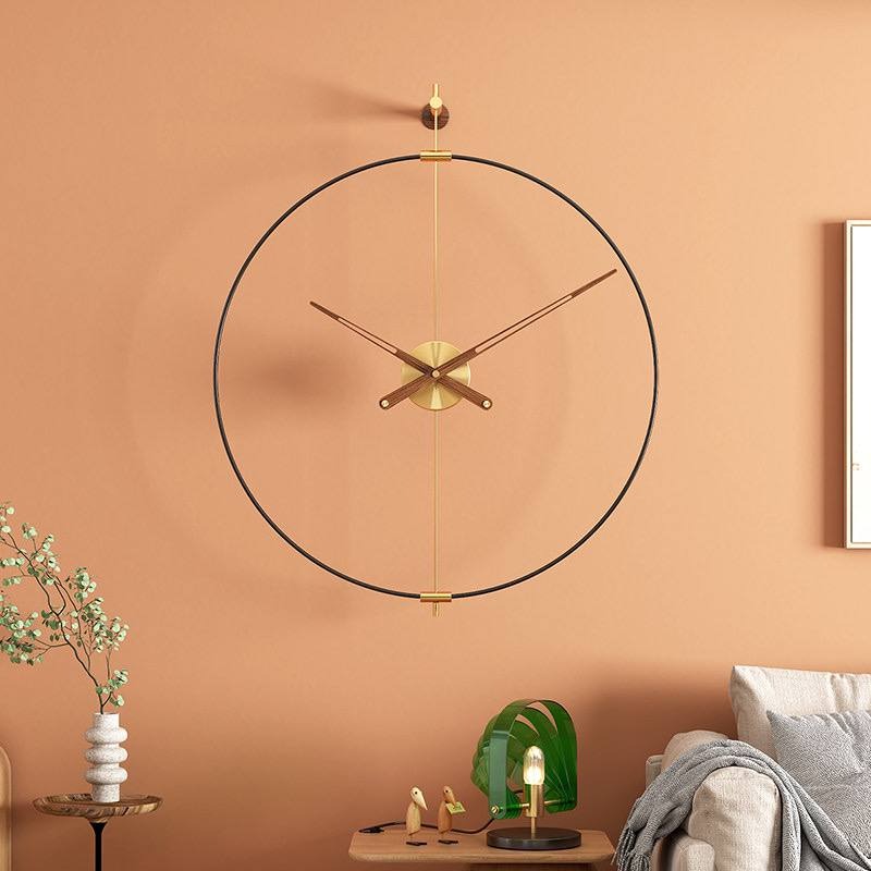 Modern wall clock metal skewers