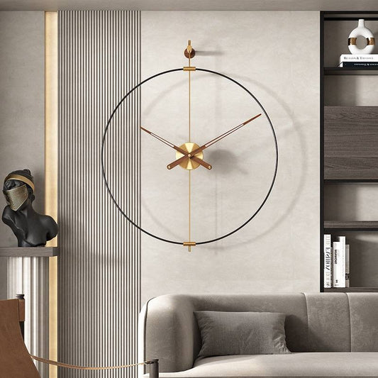 Modern wall clock metal skewers